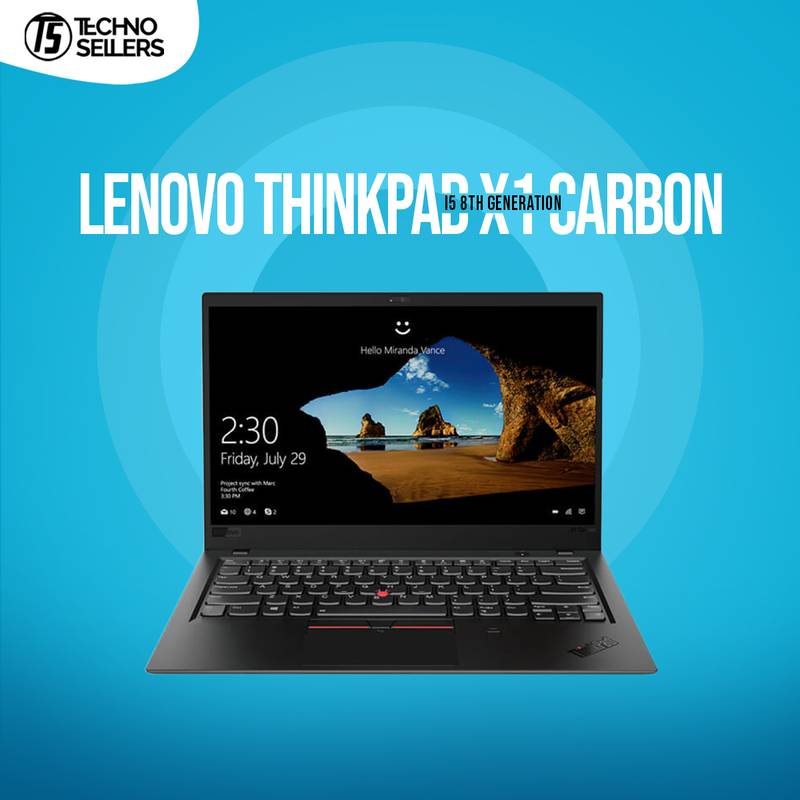 Lenovo Thinkpad X1 Carbon | I5 8th Gen | 8GB RAM | 256GB SSD